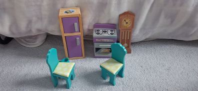 Barbie doll wooden furniture kitchen set