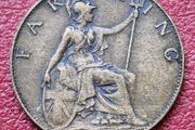 1909 EDWARD VII (1901/10) Farthing coin