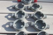 2 Way 20mm Through Conduit Box x 9 for Sale