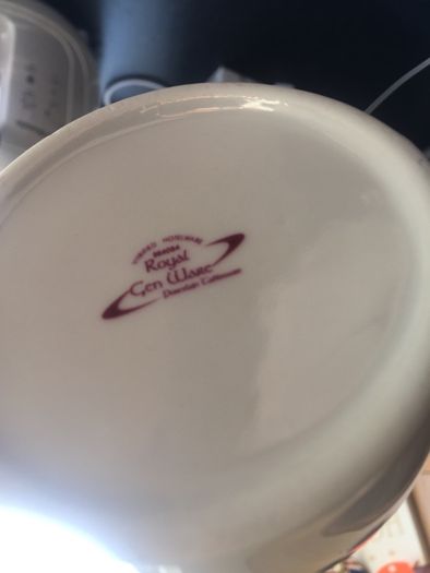 royal genware white jug