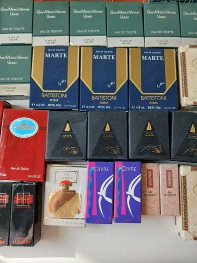 70 Vintage Sample Perfume and Cologne Bottles (unused)