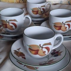 Royal Worcester "Evesham" trios