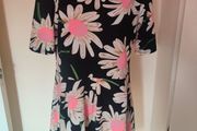 Indulgence floral elastic  knee length dress size UK18/20 EU46/48 Postage included