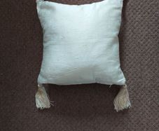 Ivory Scatter Cushion with Tassels