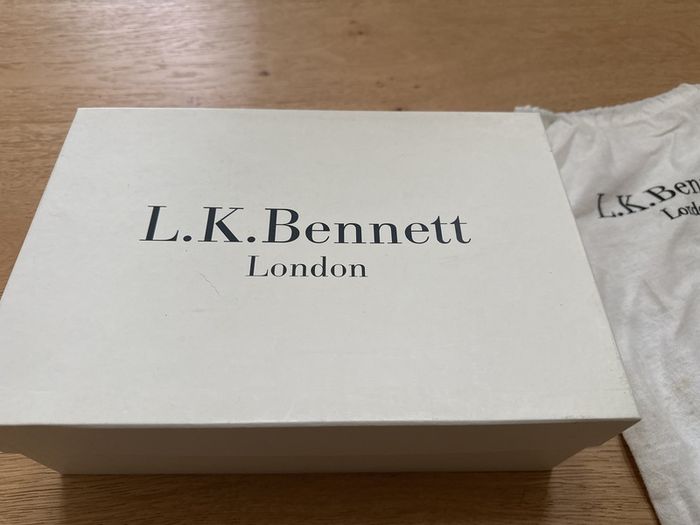 LK Bennett Red Wedge Sandals