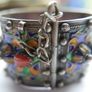 Antique Kabyle Bracelet from Algeria,  Berber 925 Silver Hallmarked Cuff Bracelet ,Corals 78,9g Image 9
