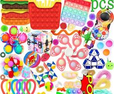 42Pcs TIK Tok Fidget Toys Pack Sensory Fidget Toys Push Bubble Pop Toy Stress Anxiety Relief Toys Set for ADD OCD Autistic Children Adults Anxiety Autism (FREE POSTAGE)