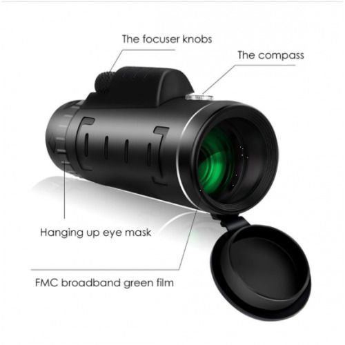 08624 Monocular Telescope 40x60 Zoom Plus Tripod Plus Clip For Universal Phone