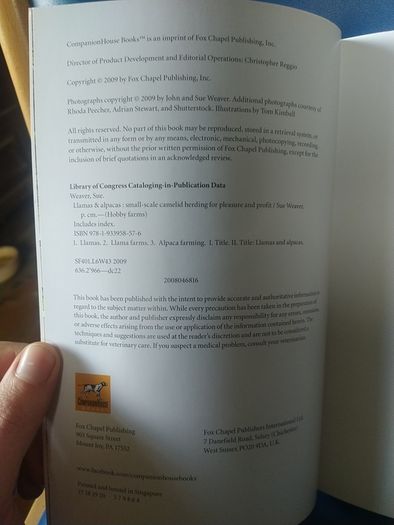 Llamas and Alpacas book