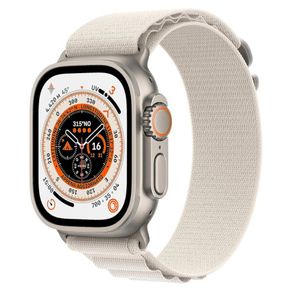 Apple Watch Ultra Cellular 49mm Natural Titanium with Stellar Alpine Loop and Accessories - Grade A