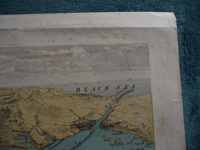 Sea of Marmora - Positions of the British Fleet - Illustrated London News 1878