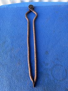 Antique fire tongs
