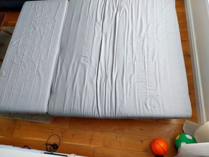 IKEA 2-Seat Sofa-Bed (Black & White Geometric)