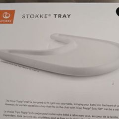 Stokke black Tripp trapp tray and baby set