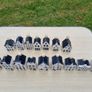 Collection of 16 porcelain miniature houses KLM Image 2