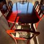 Large Mahogany Dining Table and Chairs (6x) - Expandable / Excellent Condition Image 2