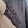 Topman Faux Shearling Biker Jacket, Grey, Size M (EU 50) Image 9