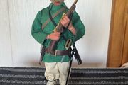 Vintage Action Man 40th anniversary jungle explorer uniform and bearded figure