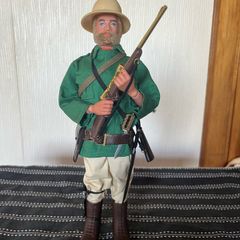 Vintage Action Man 40th anniversary jungle explorer uniform and bearded figure
