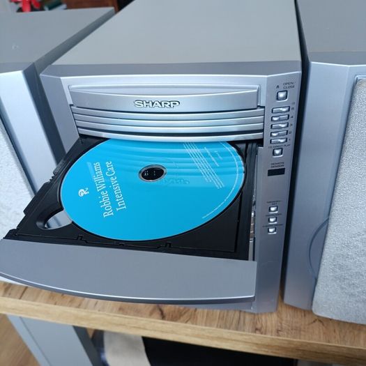Sharp XL MP110 Micro Component System 5 Disc CD Changer Cassette mp3 FM