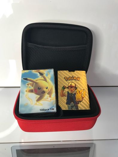 Pokemon cards with Pokeball case