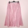 Jacques Vert Pink Metallic Shimmer Pleated Flowy Midi Skirt 14UK/42EU Image 7