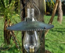 Ceiling Lamp Vintage wrought iron wall lamp with Glass chimney.ps