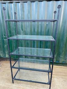 Reduced - 3 Large Shop Display Stands Glass Shelves