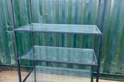 Reduced!!  3 Large Black Sjop Display Glass Shelving Stands