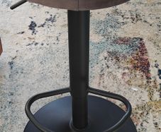 Grey Velvet Adjustable Bar Stools