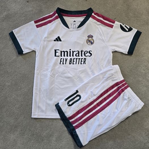 Real madrid home mbappe 2026-2027 kid football jersey/kits