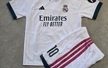 Real madrid home mbappe 2026-2027 kid football jersey/kits