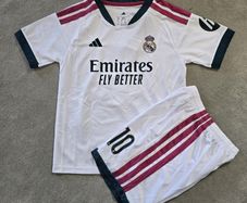 Real madrid home mbappe 2026-2027 kid football jersey/kits