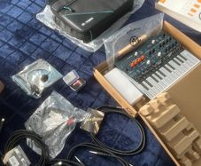 arturia microfreak bag bundle + mic + step up tip 9 v