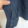 Luca Faloni Pique Shirt Blue Mens 16 41 Made In Italy Cotton Long Sleeve Image 4