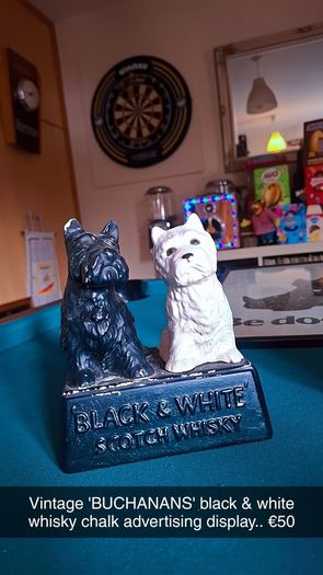 Vintage Black & White Whisky memorabilia