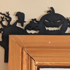 Halloween Door Topper - Evil Smiling Pumpkins - PLA 3D Printed Decor
