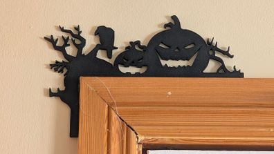 Halloween Door Topper - Evil Smiling Pumpkins - PLA 3D Printed Decor