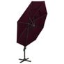 4-Tier Parasol with Aluminium Pole Bordeaux Red 3x3 m Image 2