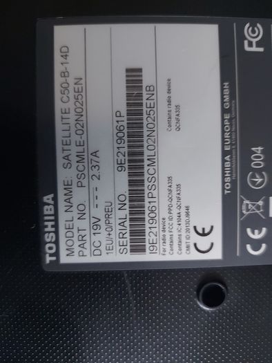 Toshiba Satellite C50-B-14D, Intel Celeron CPU N2830 2.16GHz, 4GB Ram, 600GB HDD, Windows 10, Microsoft Edge, Chrome