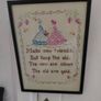 vintage cross stich picture Image 5