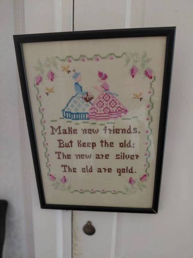 vintage cross stich picture