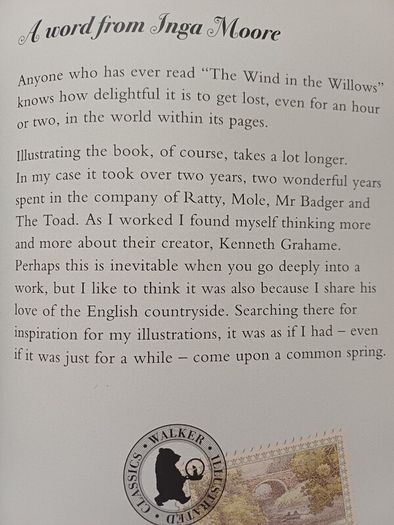 The Wind in the Willows by Kenneth Grahame & Inga Moore (Classic Illustrated Fantasy Paperback)