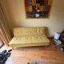 Mustard Yellow Click-Clack Sofa Bed Image 3