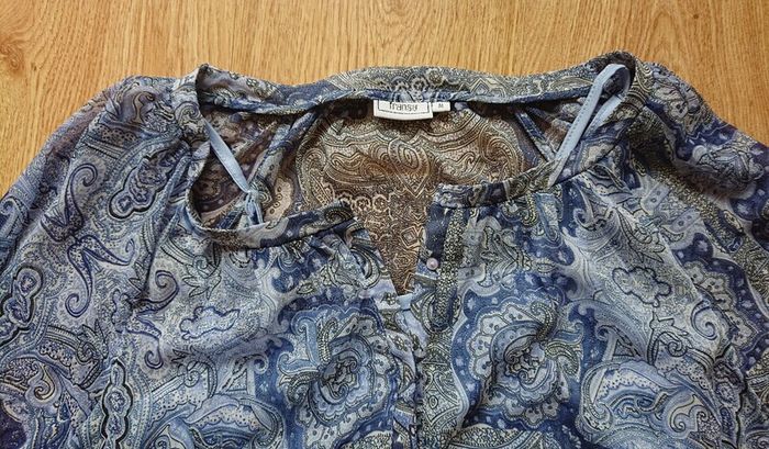 Blue Blouse Fransa   Size 10