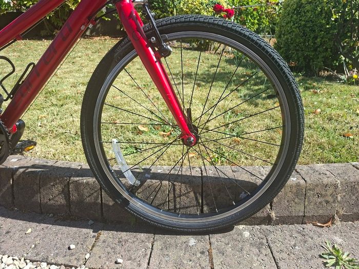 Red Carrera Saruna Junior Hybrid Bike 24 inch Wheels