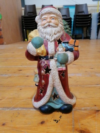 Christmas Santa Victorian Style Ceramic Tea Light holder