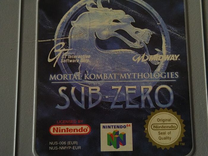 Nintendo N64 Mortal Kombat Mythologies Sub Zero Game Swap