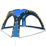 BN Party Tent with LED and 4 Sidewalls 3.6x3.6x2.3 m Blue Image 2