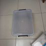 Plastic Storage Box With Lids x 2 - Different  Sizes. Image 2